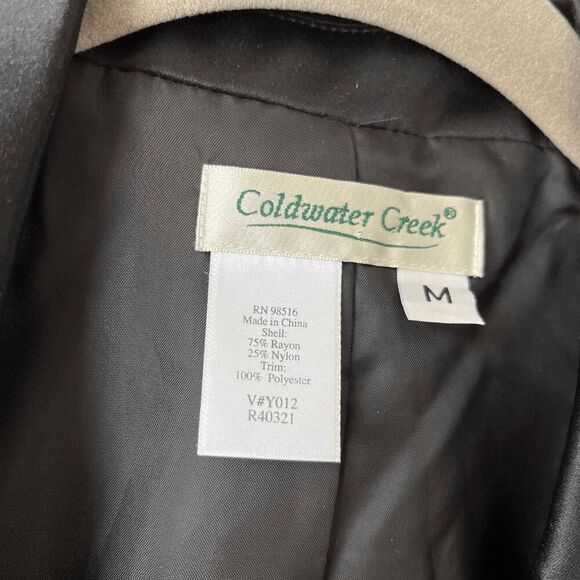 NWOT Midnight Blue Velvet Blazer Black Satin Lapel Cuffs Size M - Picture 4 of 9